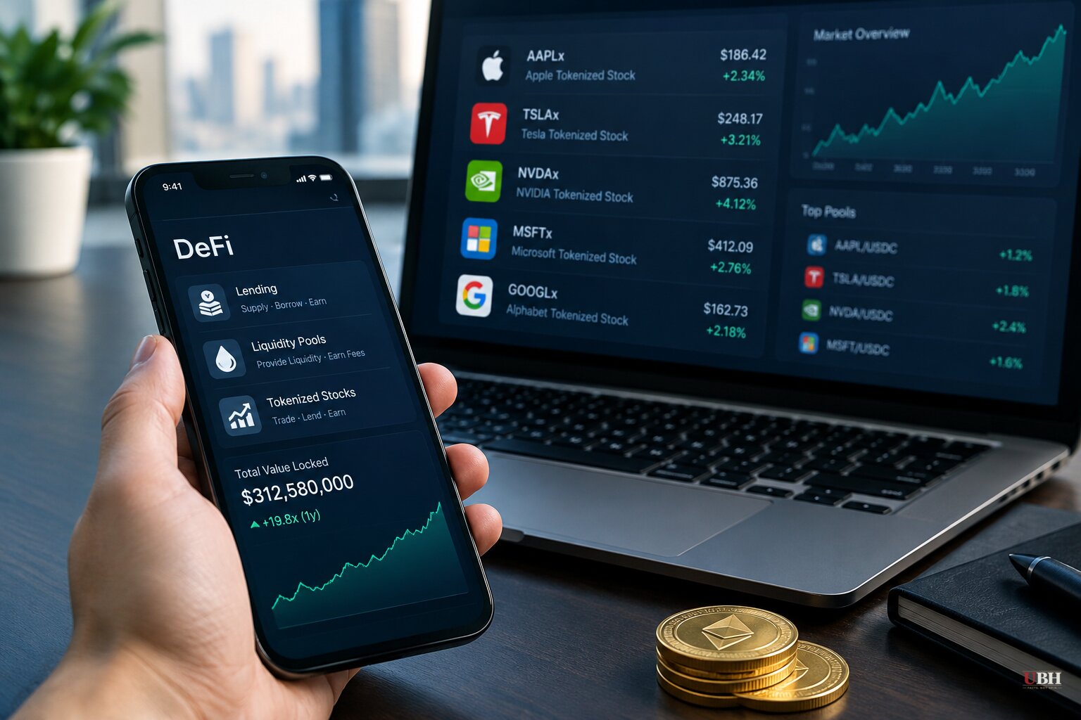 DeFi Protocols Hold $248M to $313M in Tokenized Stocks, Up Roughly 20-Fold in a Year