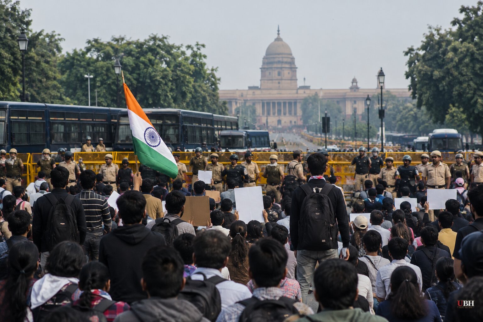Delhi Police Detain at Least 2,500 Protesters as Youth Movement Targets Voter List Revision