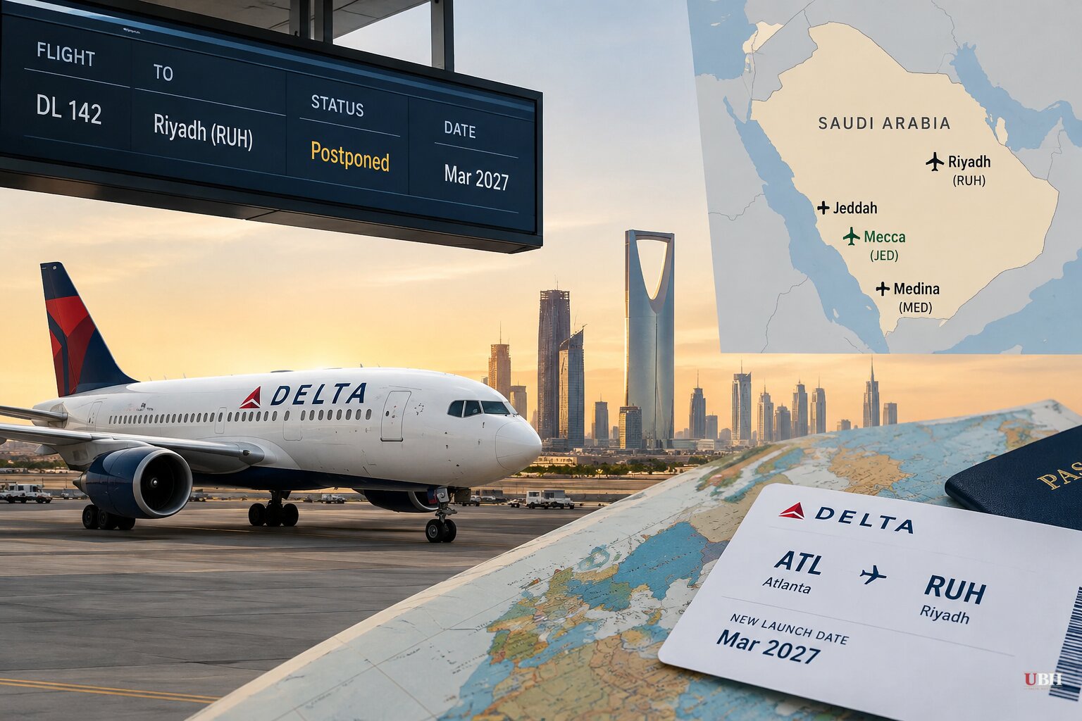 Delta Pushes Atlanta-Riyadh Launch to March 2027 as Houthis Warn Airlines Off Saudi Airports