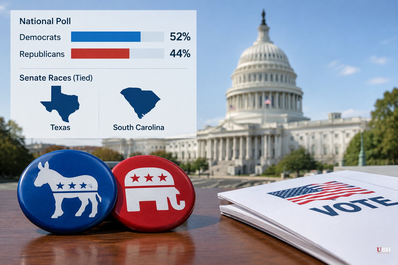 Democrats Lead Final Marist Poll by 8 Points a Week Before Midterms, While Senate Races in Texas and South Carolina Sit Tied