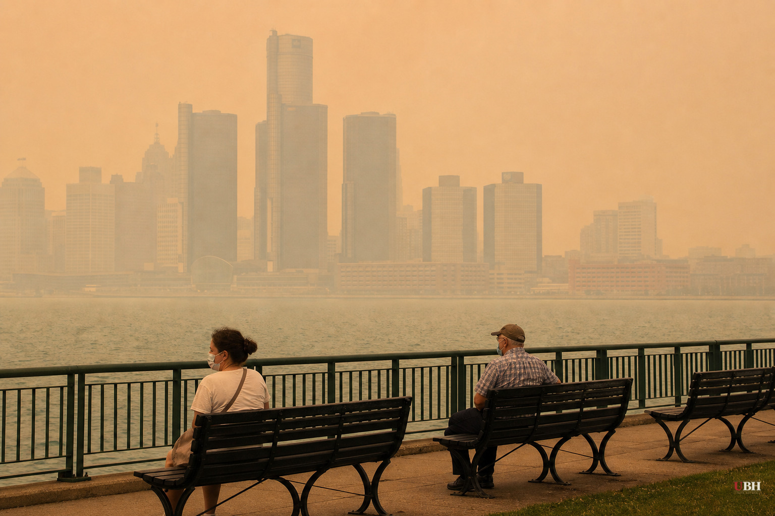 Detroit Hits Worst Air Quality on Record as Canadian Wildfire Smoke Chokes the Midwest and Northeast