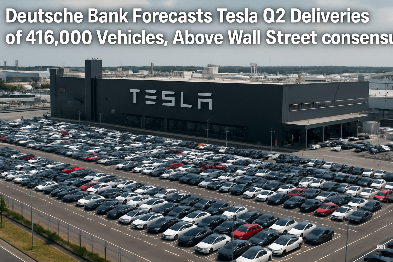 Deutsche Bank Forecasts Tesla Q2 Deliveries of 416,000 Vehicles, Above Wall Street Consensus