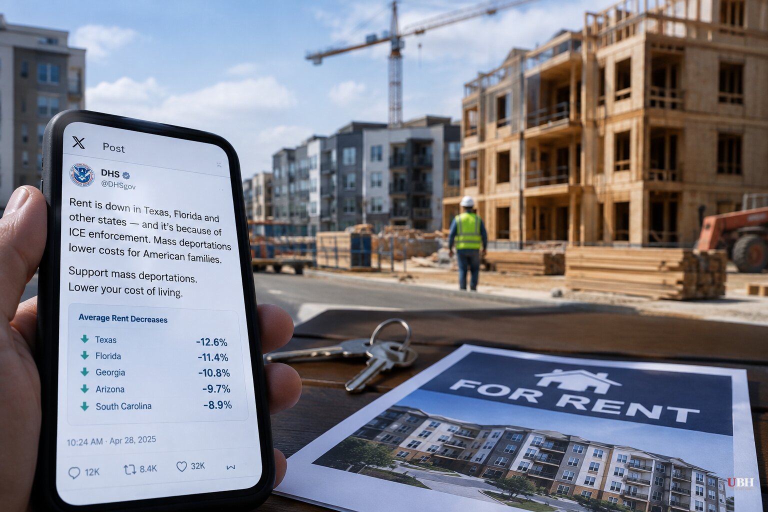 DHS Says Deportations Are Cutting Rent, But the Construction Boom Started Years Before the Crackdown