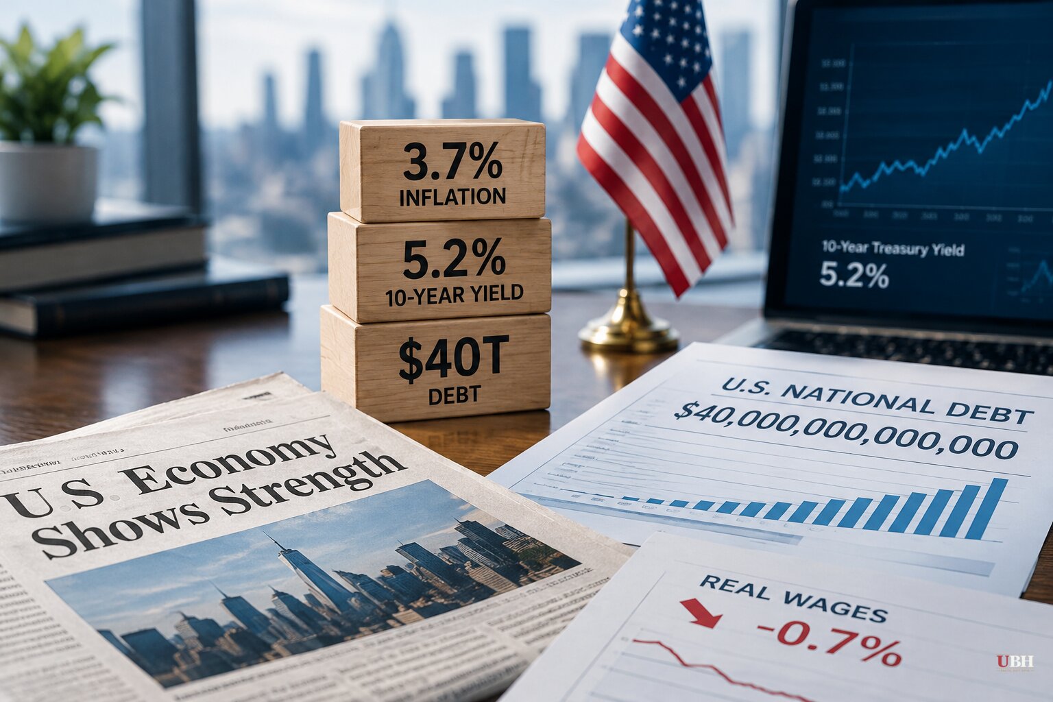 Dimon Calls US Economy 'Booming' While Citing 3.7% Inflation, a 5.2% 10-Year Yield and $40 Trillion in Debt