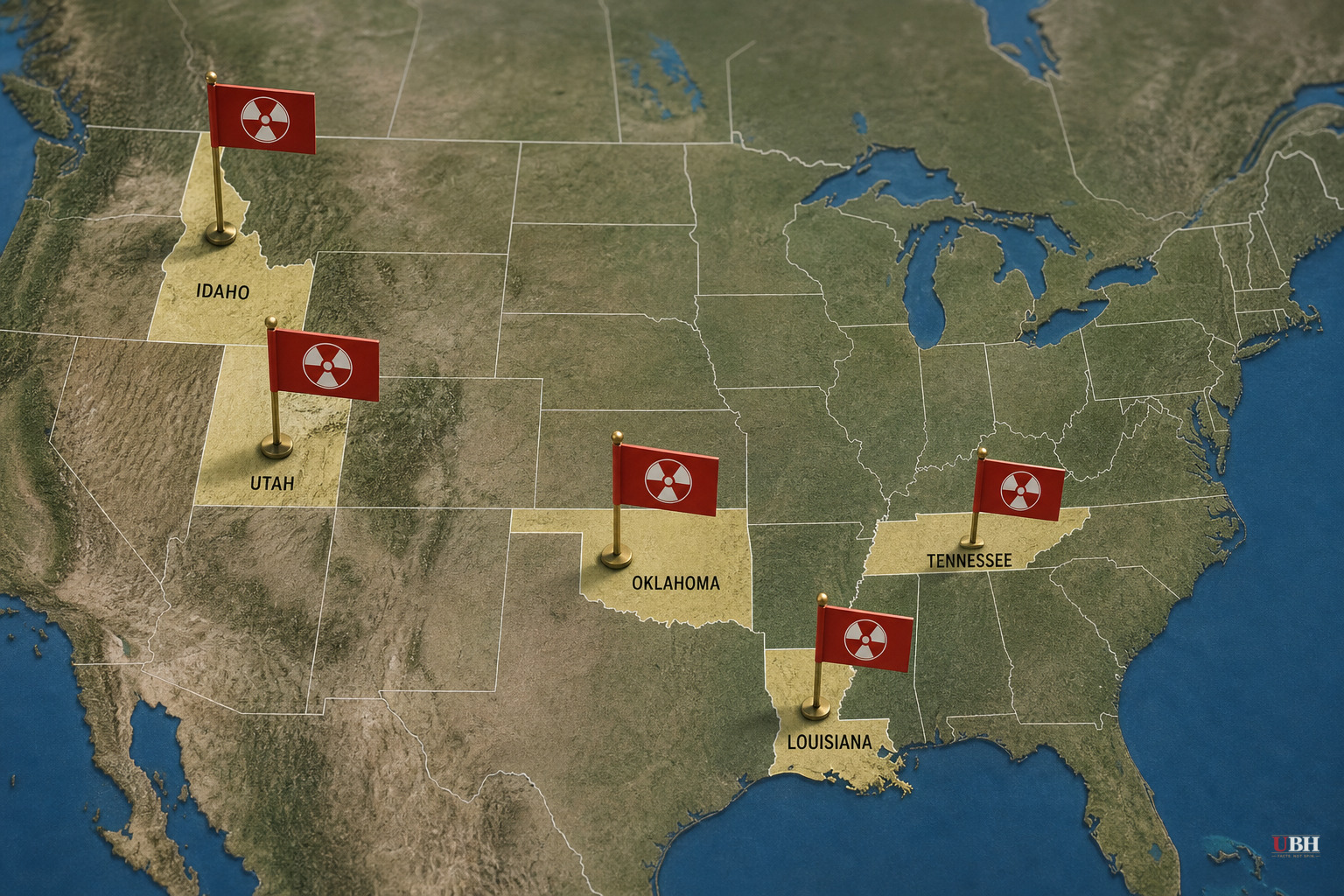 DOE Picks Utah, Tennessee, Oklahoma, Louisiana and Idaho as Finalists for $50 Billion Nuclear Fuel Campuses