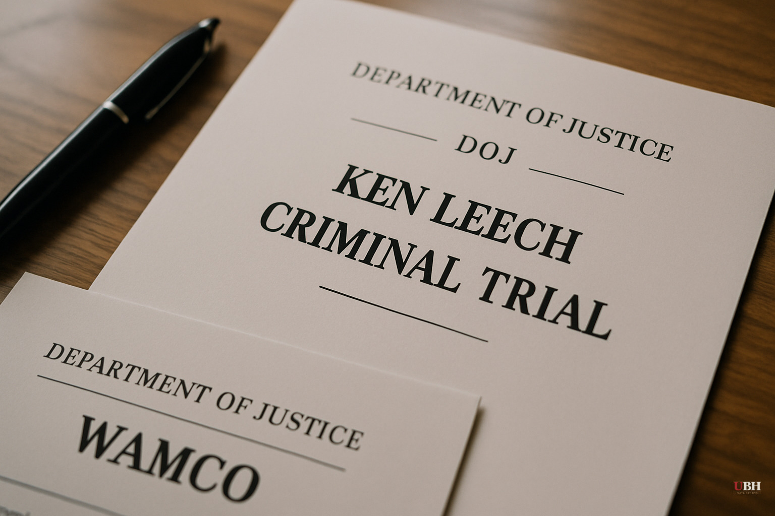 DOJ Closes Its WAMCO Investigation. Ken Leech's Criminal Trial Proceeds.