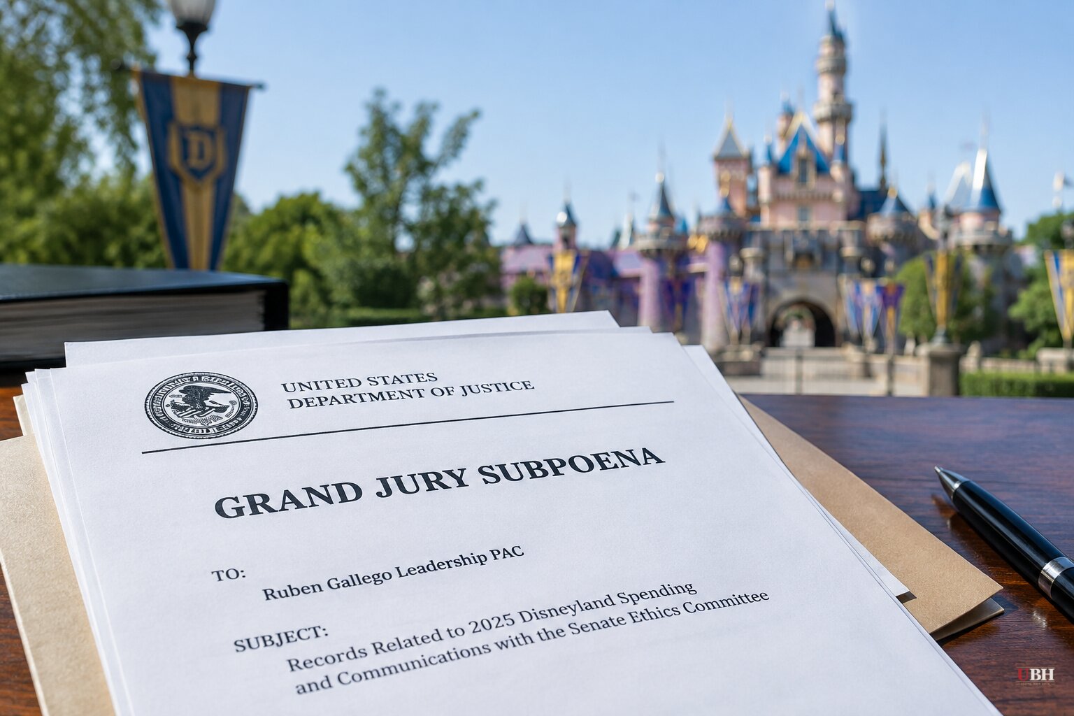 DOJ Grand Jury Subpoenas Sen. Ruben Gallego's PAC Over Disneyland Trip Spending