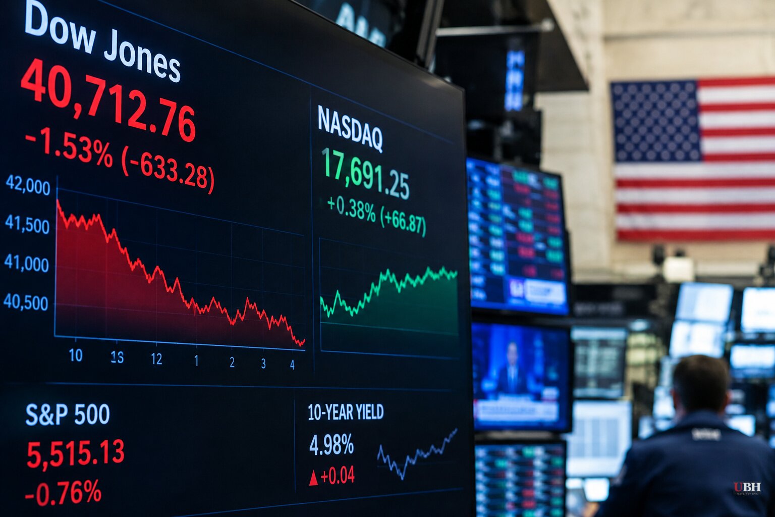 Dow Notches Third Straight Losing Week as 10-Year Yield Sits Near 5%, Futures Edge Up Ahead of Trump-Xi Summit