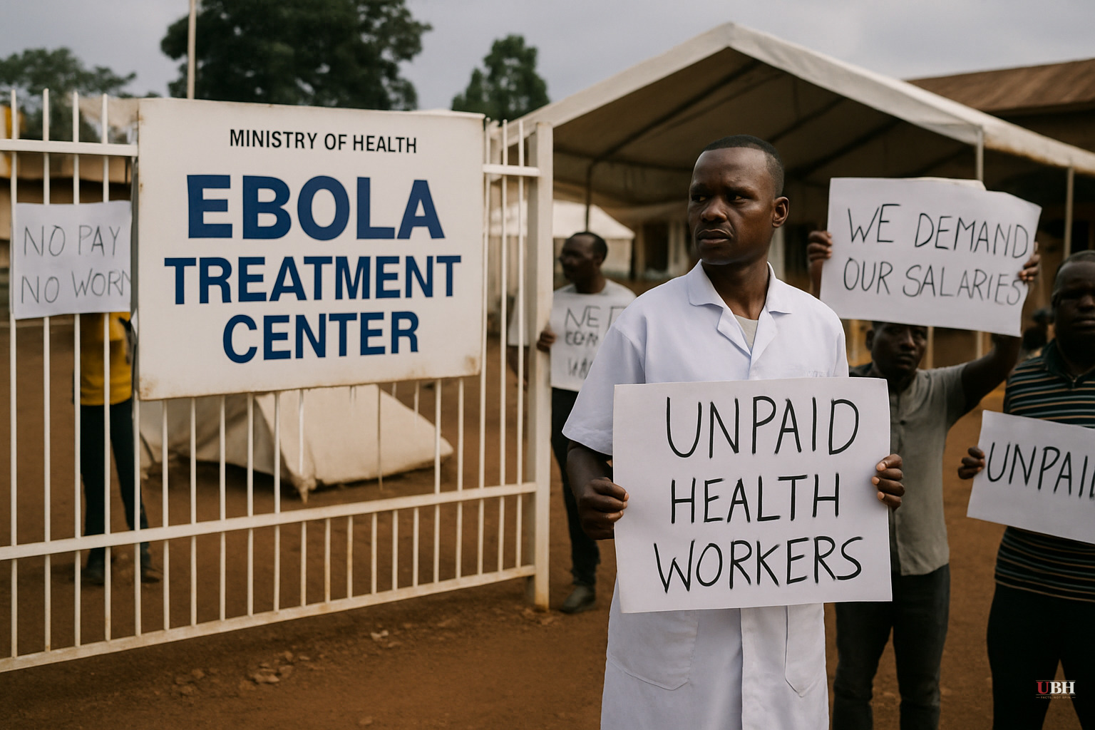 DRC Ebola Workers Protest at Three Treatment Centers in Bunia, Unpaid Since Outbreak Began May 15
