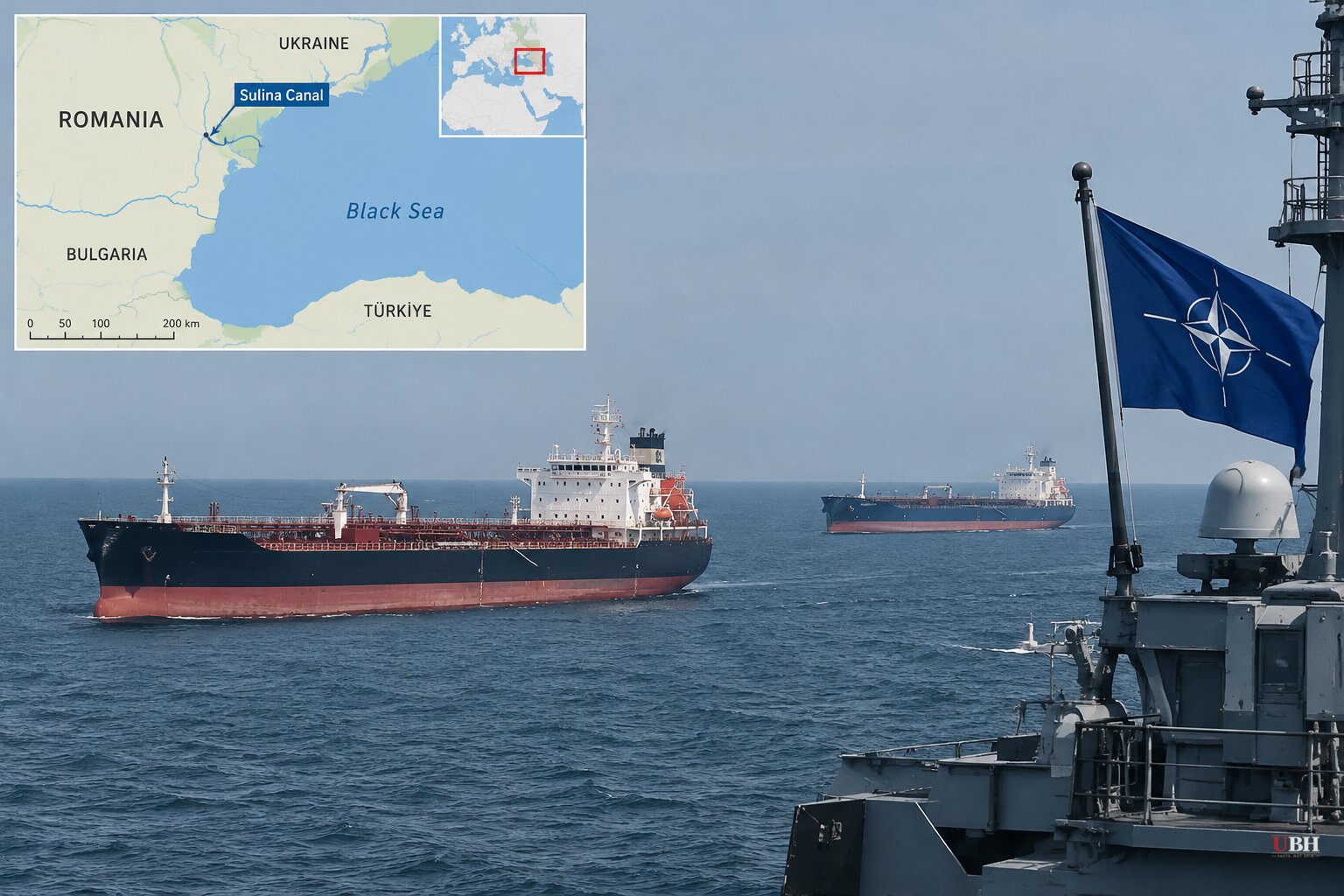 Drones Hit Two Tankers Off Romania, Seven Sailors Missing, as NATO Says It Has Added Counter-Drone Capability