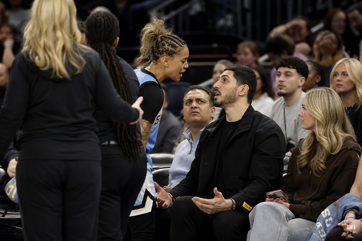 Enes Kanter Freedom Ejected From Fever-Sky Game After Courtside Shouting Match With Natasha Cloud