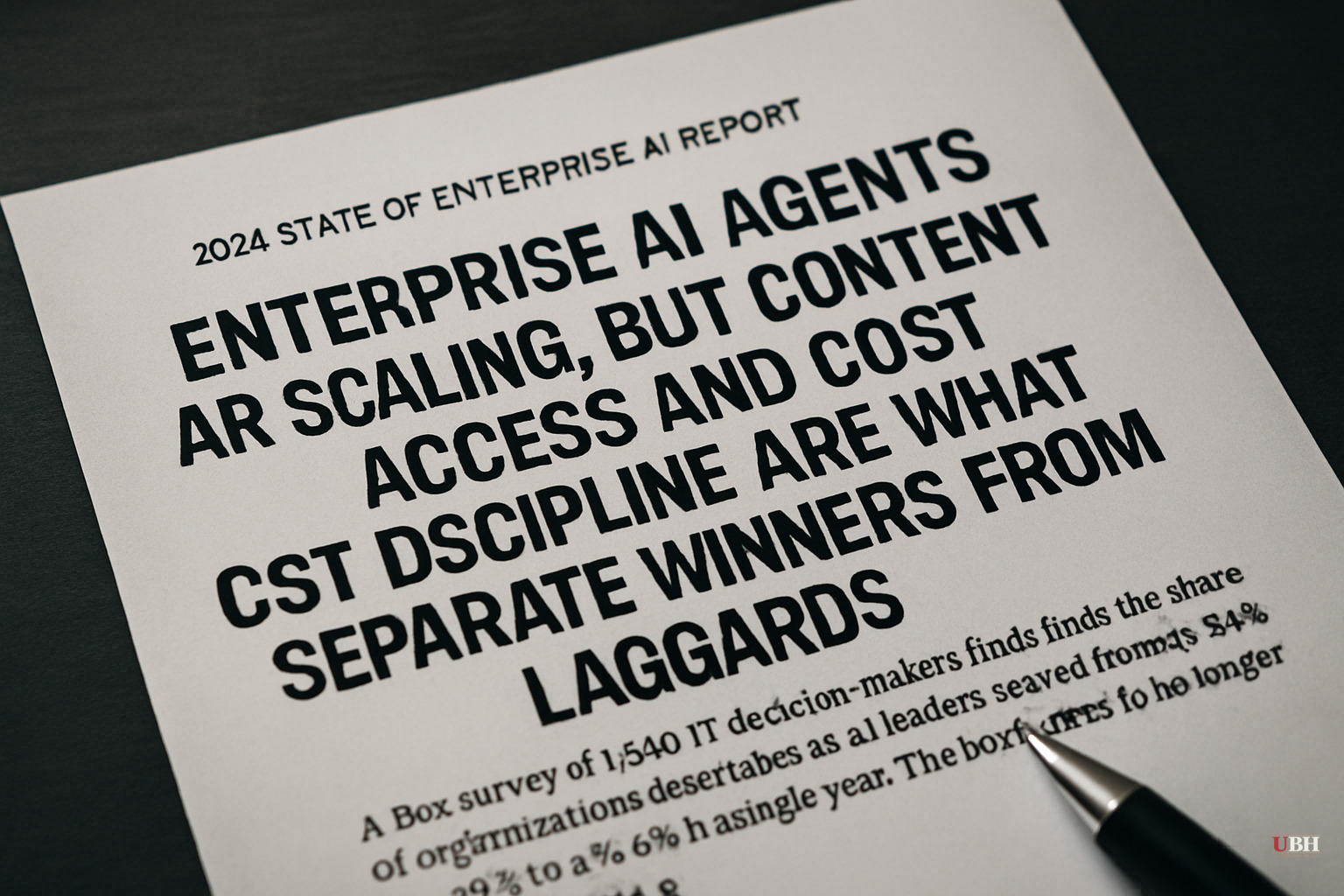 Enterprise AI Agents Are Scaling, But Content Access and Cost Discipline Are What Separate Winners From Laggards