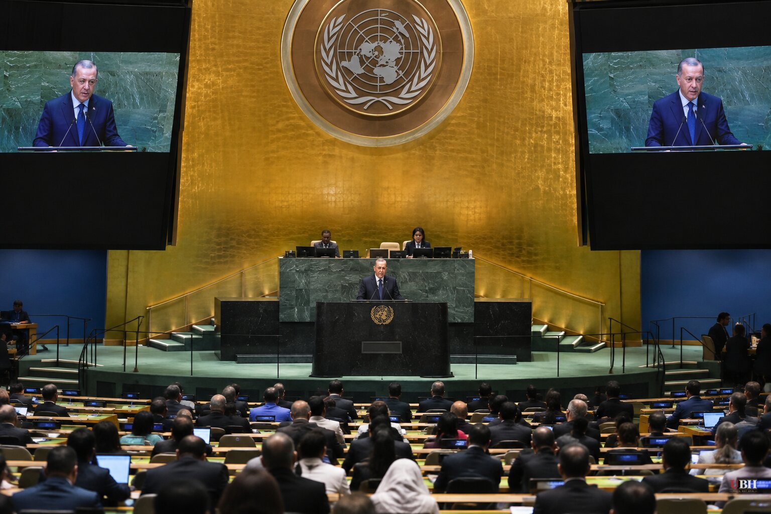 Erdogan Tells UN Gaza Is a 'Concentration Camp,' Skips Any Mention of Hamas or Oct. 7