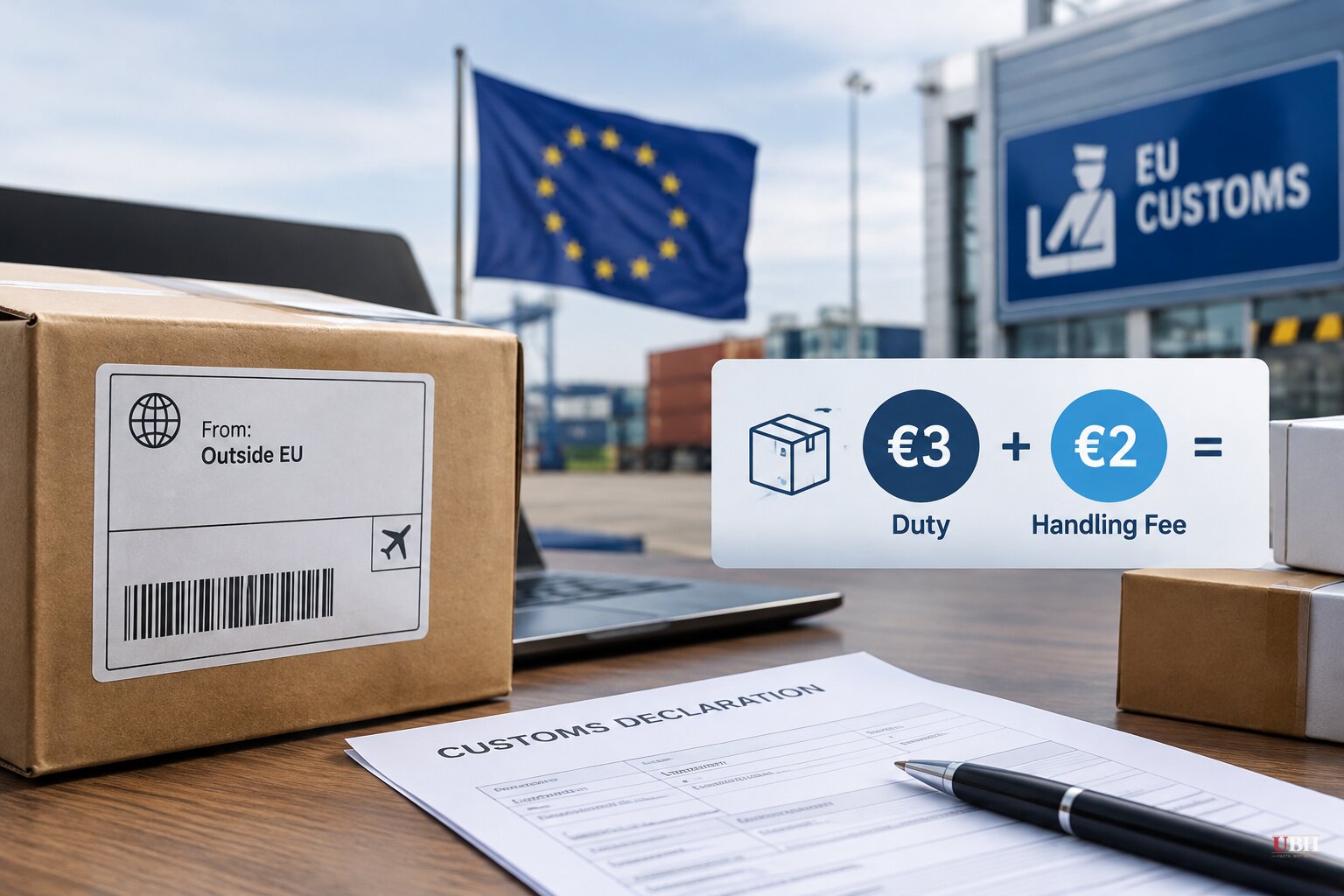EU Adds €2 Handling Fee to Non-EU Parcels on Sunday, Stacked on the €3 Duty
