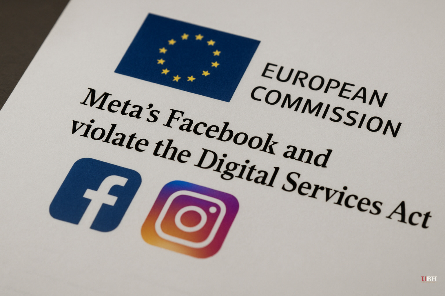 EU Moves to Formal Response Phase Against Meta Over Facebook and Instagram Design, Fine Could Reach 6% of Global Annual Turnover