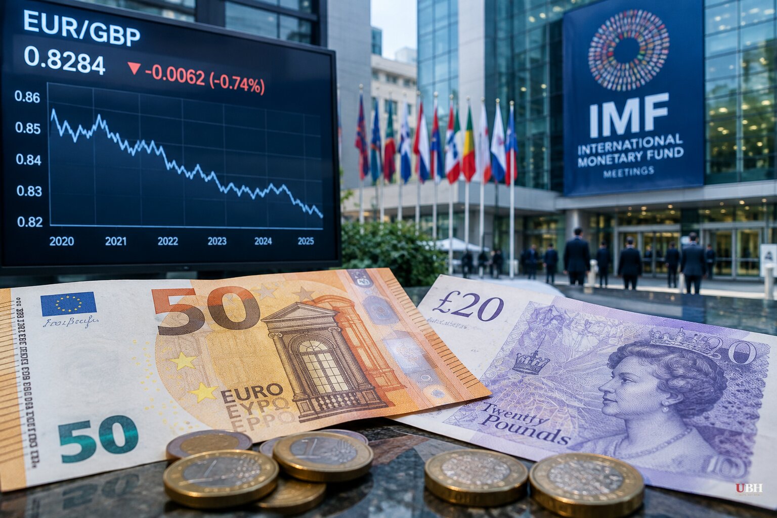 Euro Slides to 16-Month Low Against Sterling as Global Debt Fears Head to IMF Meetings in Bangkok