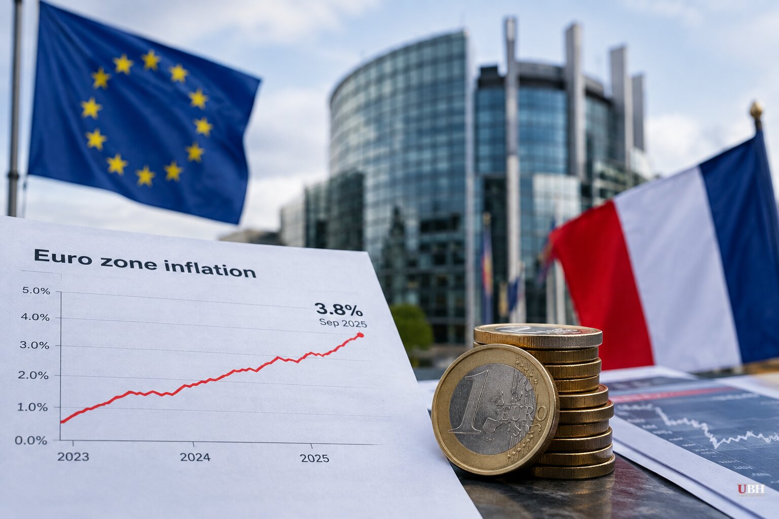 Euro Zone Inflation Jumps to 3.8% in September as French Bond Yields Hit 24-Year Highs