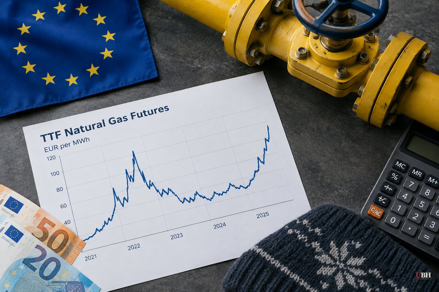 European Gas Tops €90 per Megawatt-Hour for First Time Since December 2022