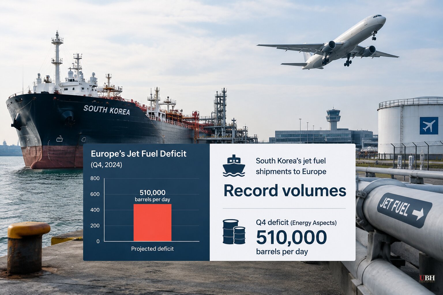 Europe's Fuel Crunch Widens to Jet Fuel as Q4 Deficit Pegged at 510,000 Barrels a Day
