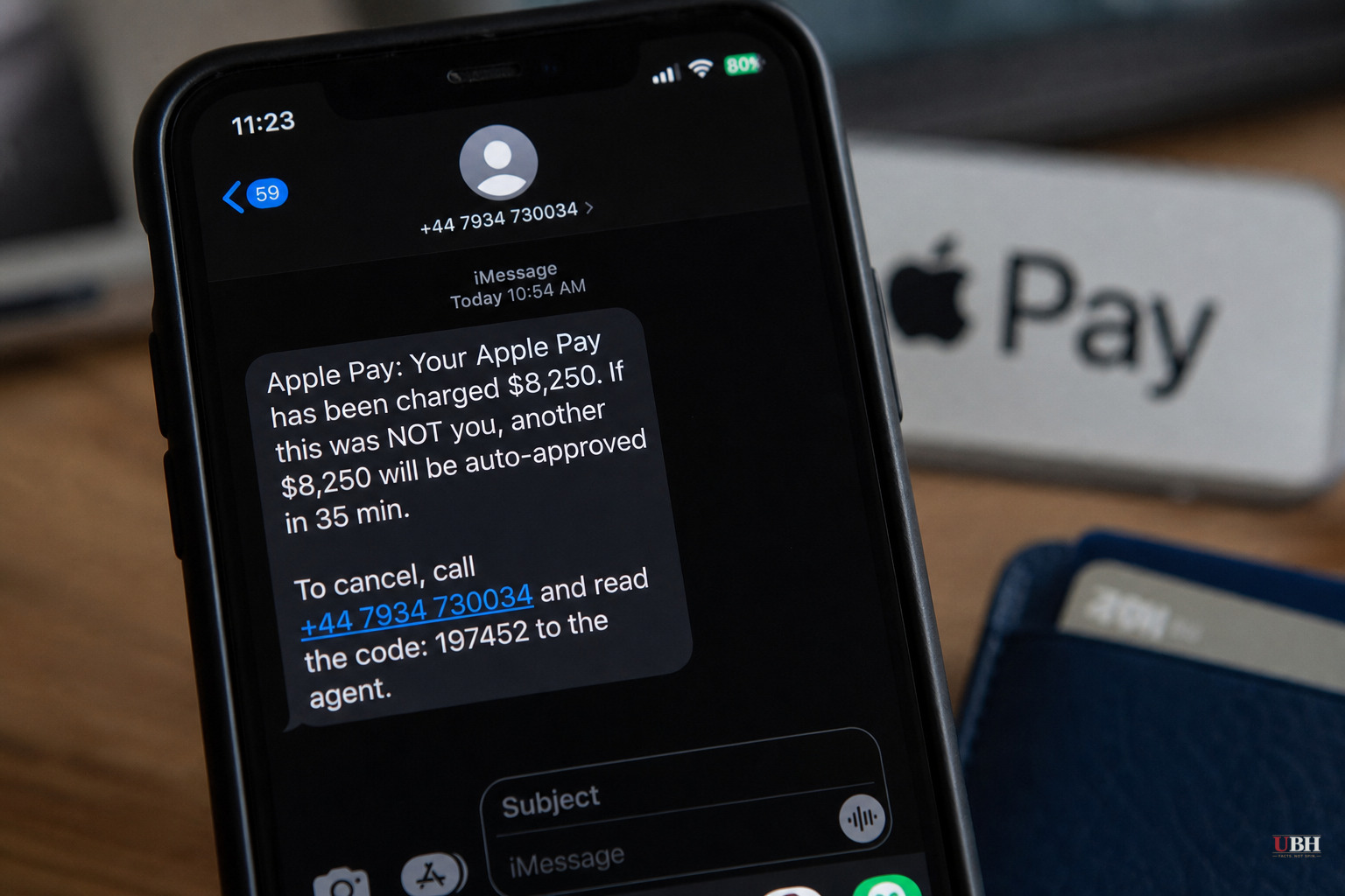 Fake Apple Pay Text Threatened D.C. Man With $8,250 Charge, UK Number Gave It Away