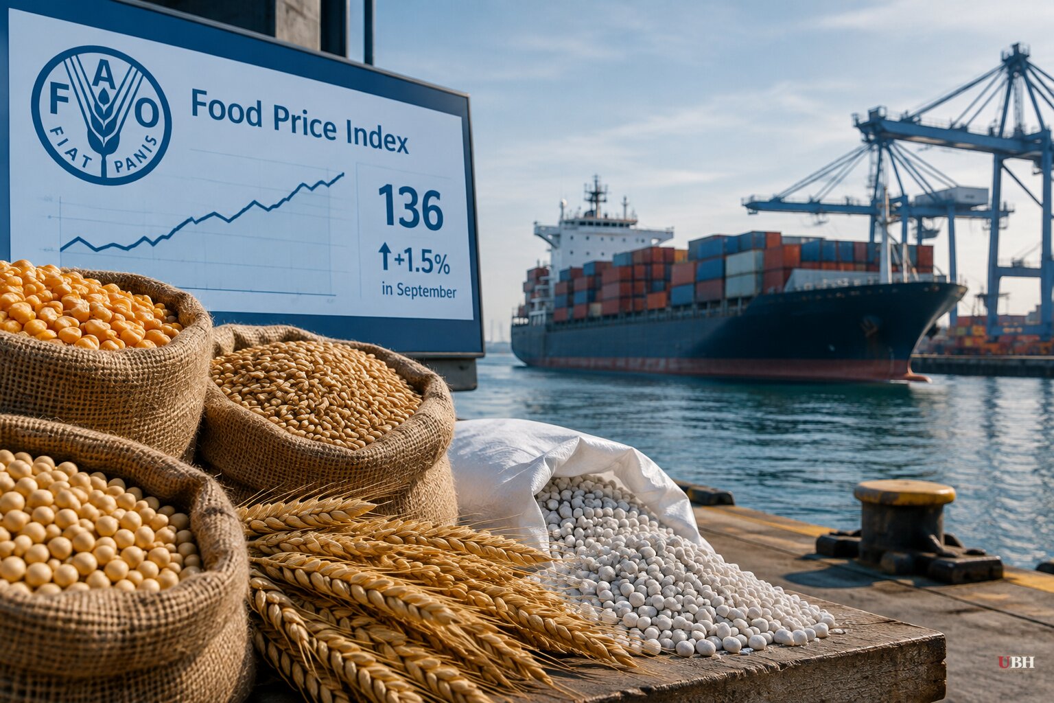 FAO Food Price Index Hits 136 in September as ICC Warns Southeast Asia Faces Fertilizer Shortage From Hormuz Bottleneck