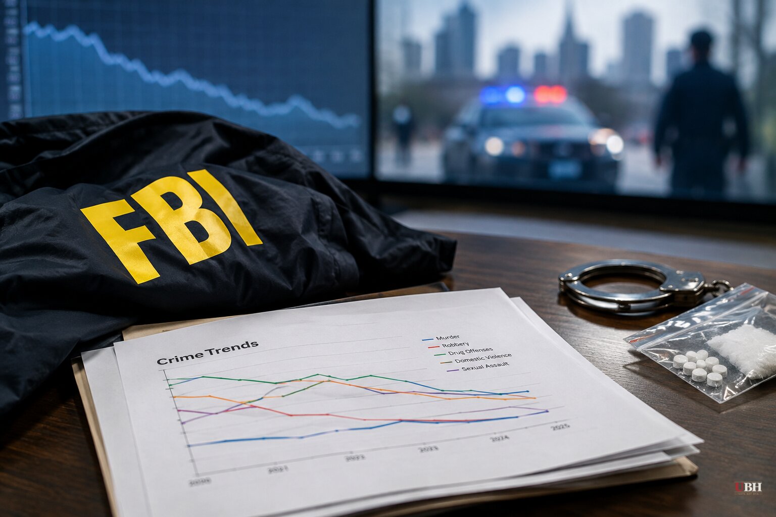 FBI Data: Murder Rate Ties Record Low in 2025, But Drug Crime and Domestic Violence Rise