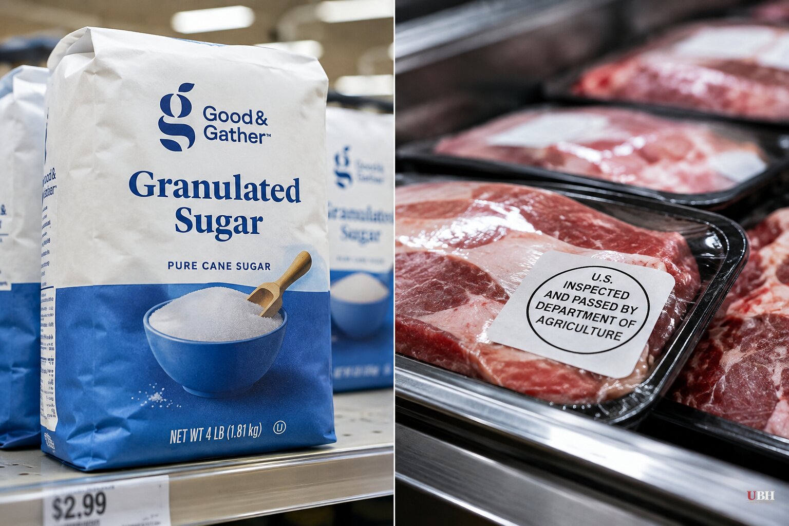 FDA Flags 1.7M-Pound Sugar Recall Over Wheat Contamination as USDA Pulls 167,000 Pounds of Meat With Fake Inspection Stamps