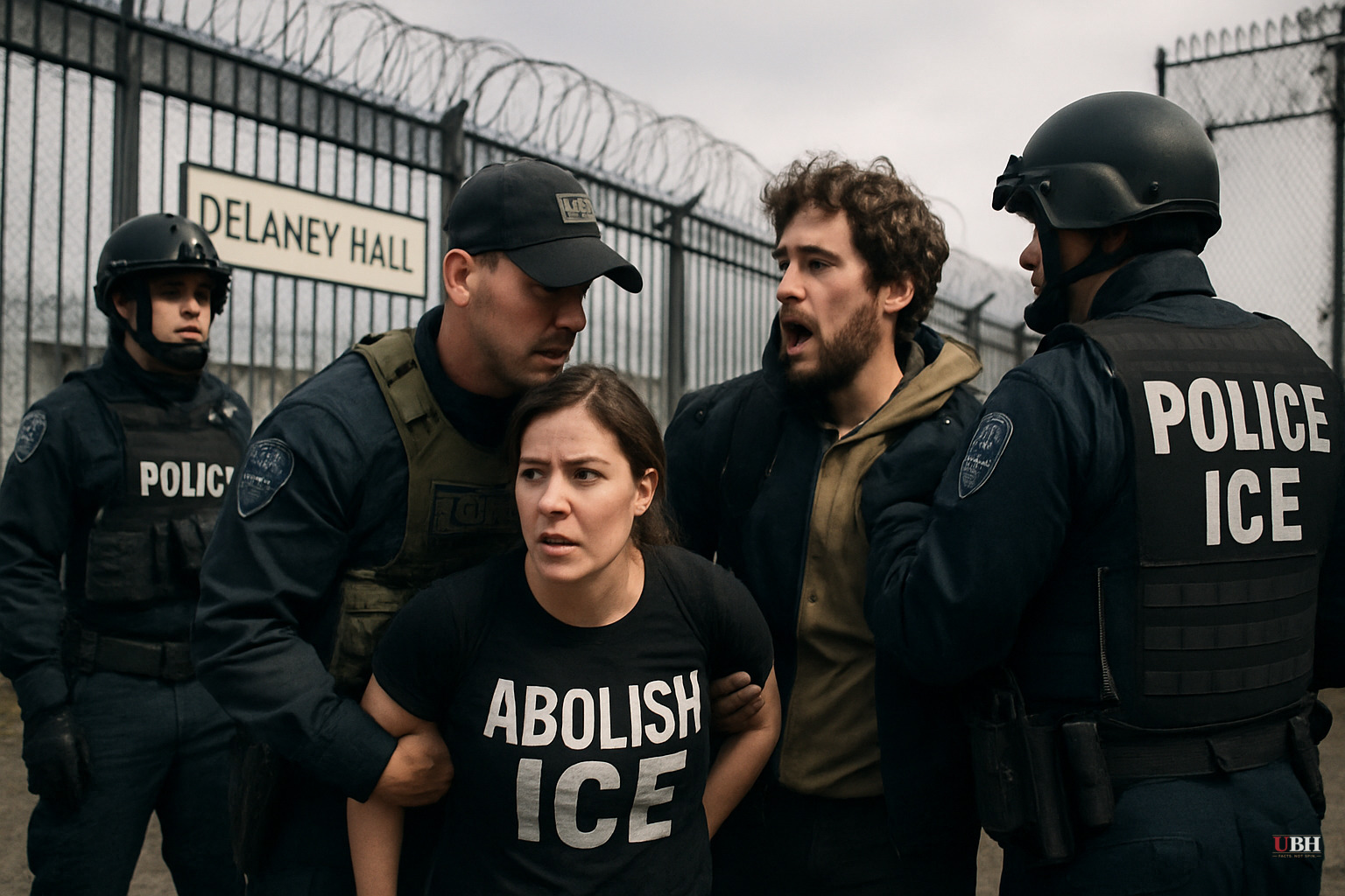 Federal Agents Arrest Anti-ICE Protesters at Delaney Hall as Interior Enforcement Escalates