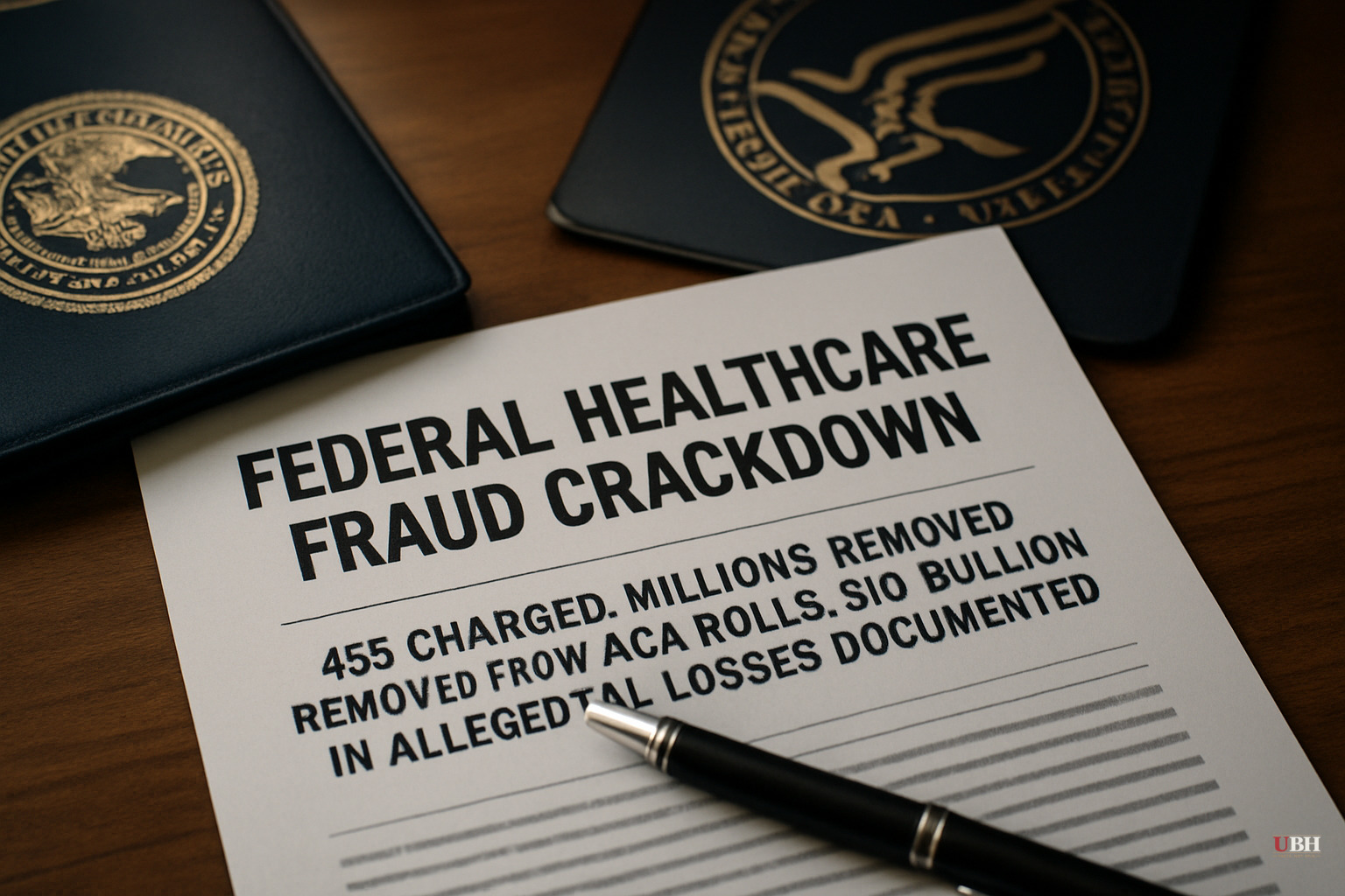 Federal Healthcare Fraud Crackdown: 455 Charged, Millions Removed from ACA Rolls, $10 Billion in Alleged Losses Documented
