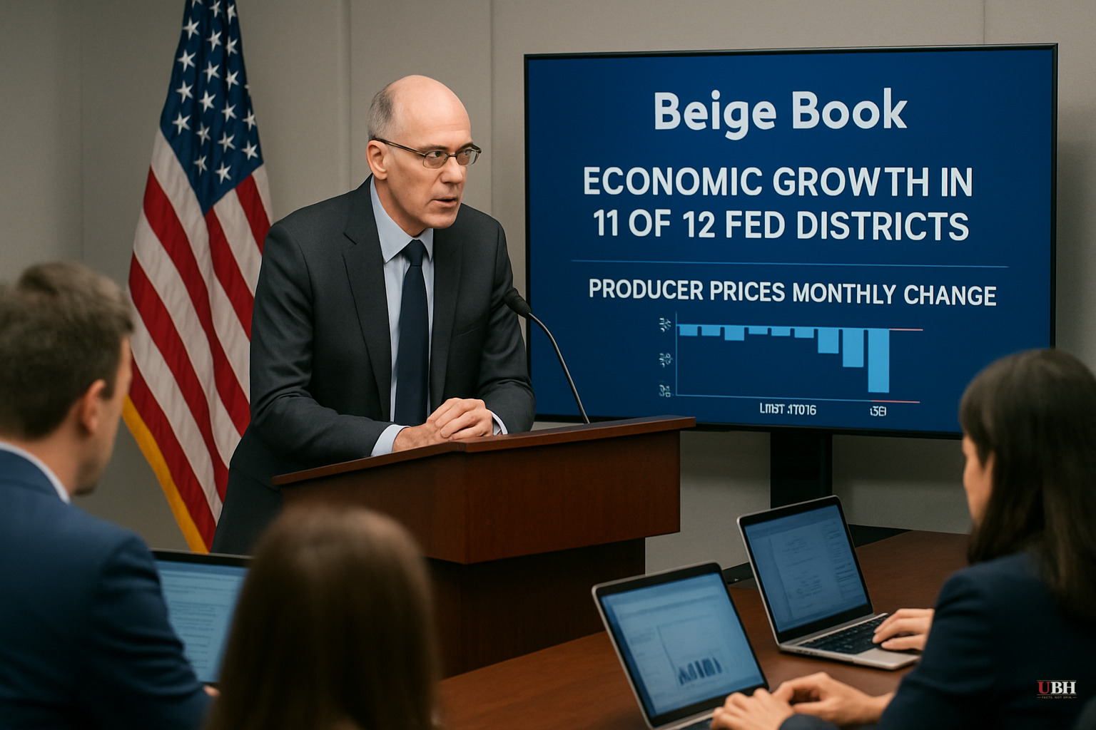 Fed's Beige Book Shows Growth in 11 of 12 Districts as June Producer Prices Post Biggest Drop Since 2020