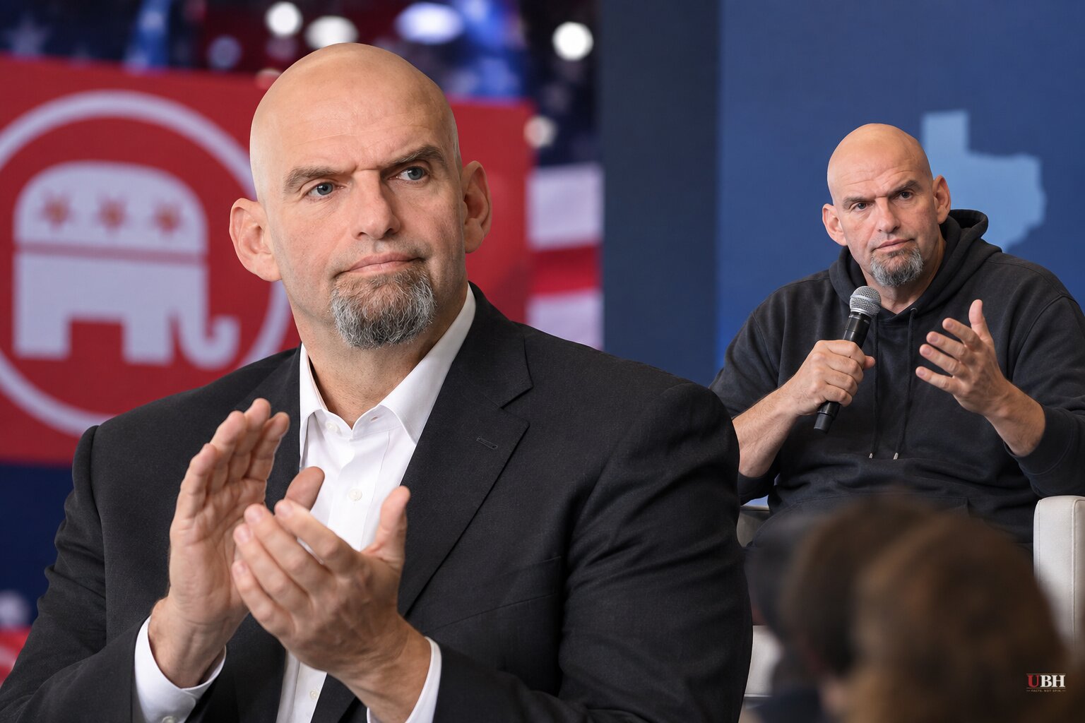 Fetterman Praises GOP Colleague at Republican Convention, Won't Say What He'd Do as a 51st Senate Vote