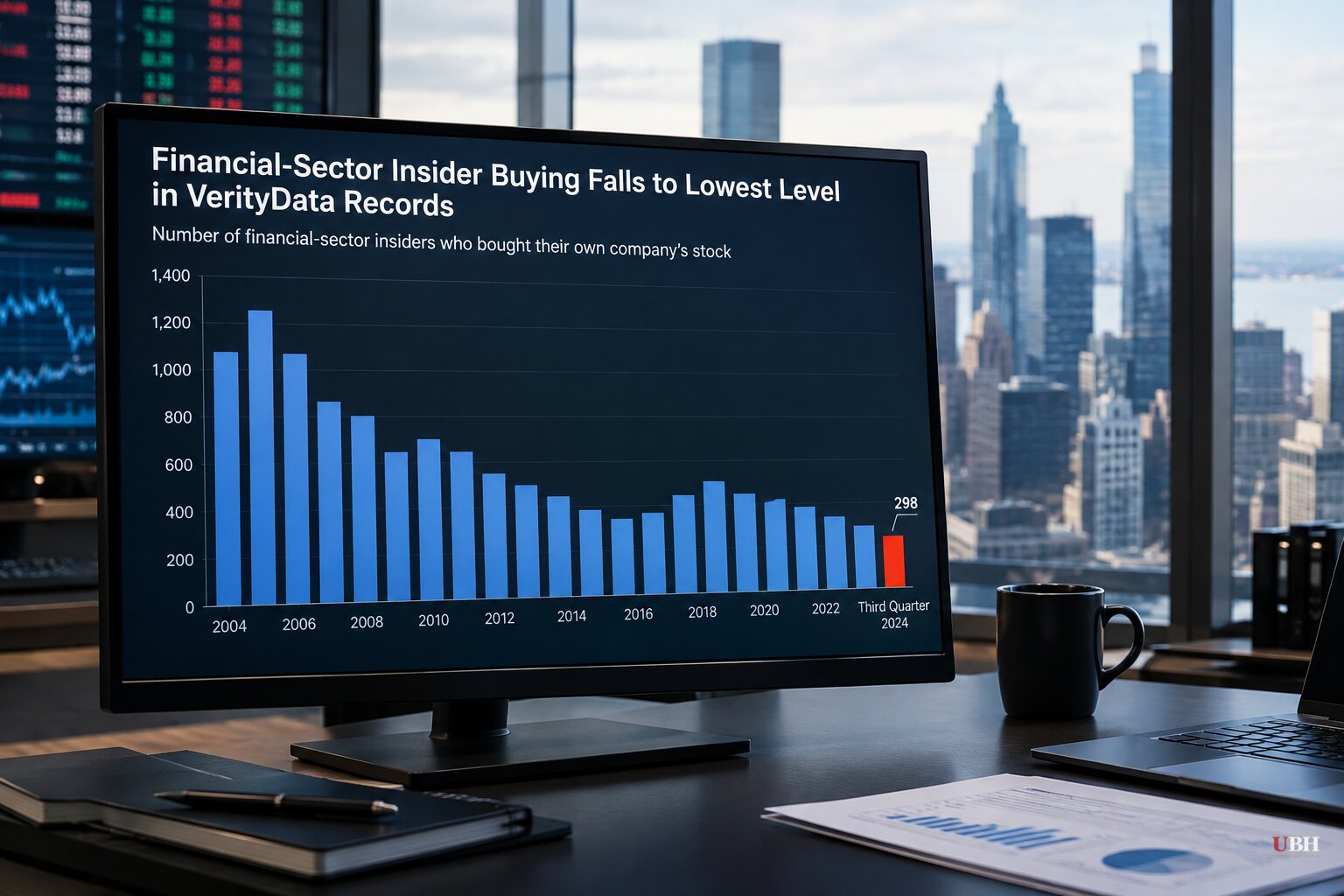 Financial-Sector Insider Buying Falls to Lowest Level in VerityData Records, Days Before Big Bank Earnings