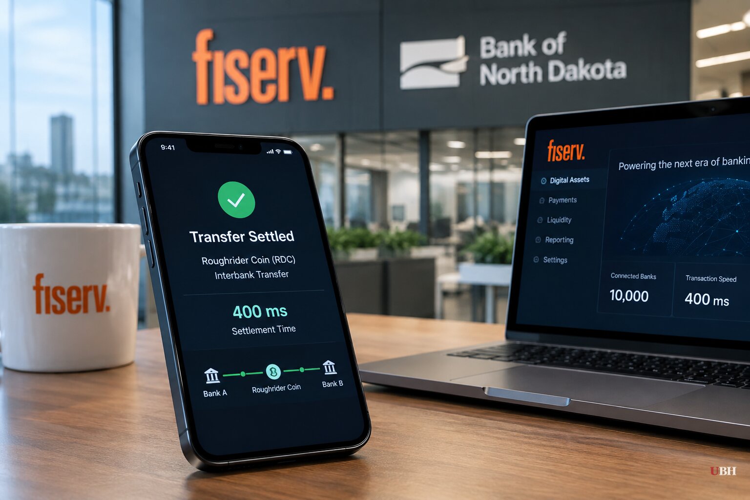 Fiserv Turns On Stablecoin Rails for 10,000 Banks, North Dakota's Roughrider Coin Settles in 400 Milliseconds