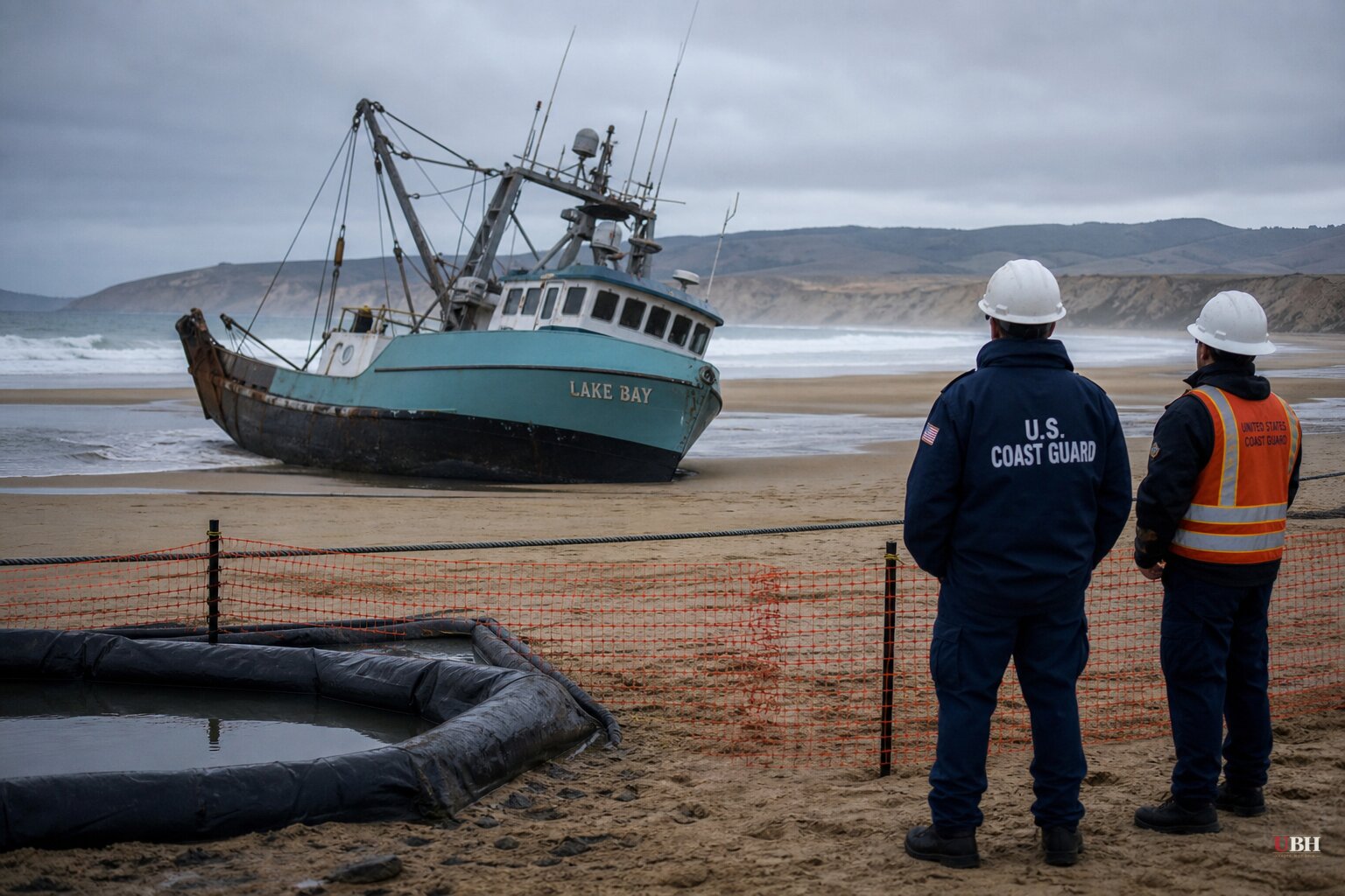 Fishing Boat Lake Bay Runs Aground at Point Reyes, North Beach Closed for Diesel Cleanup