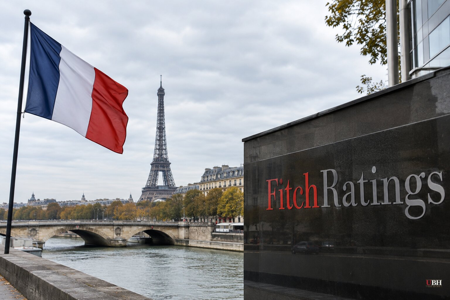 Fitch Cuts France's Outlook to Negative, Projects Debt at 124% of GDP by 2028