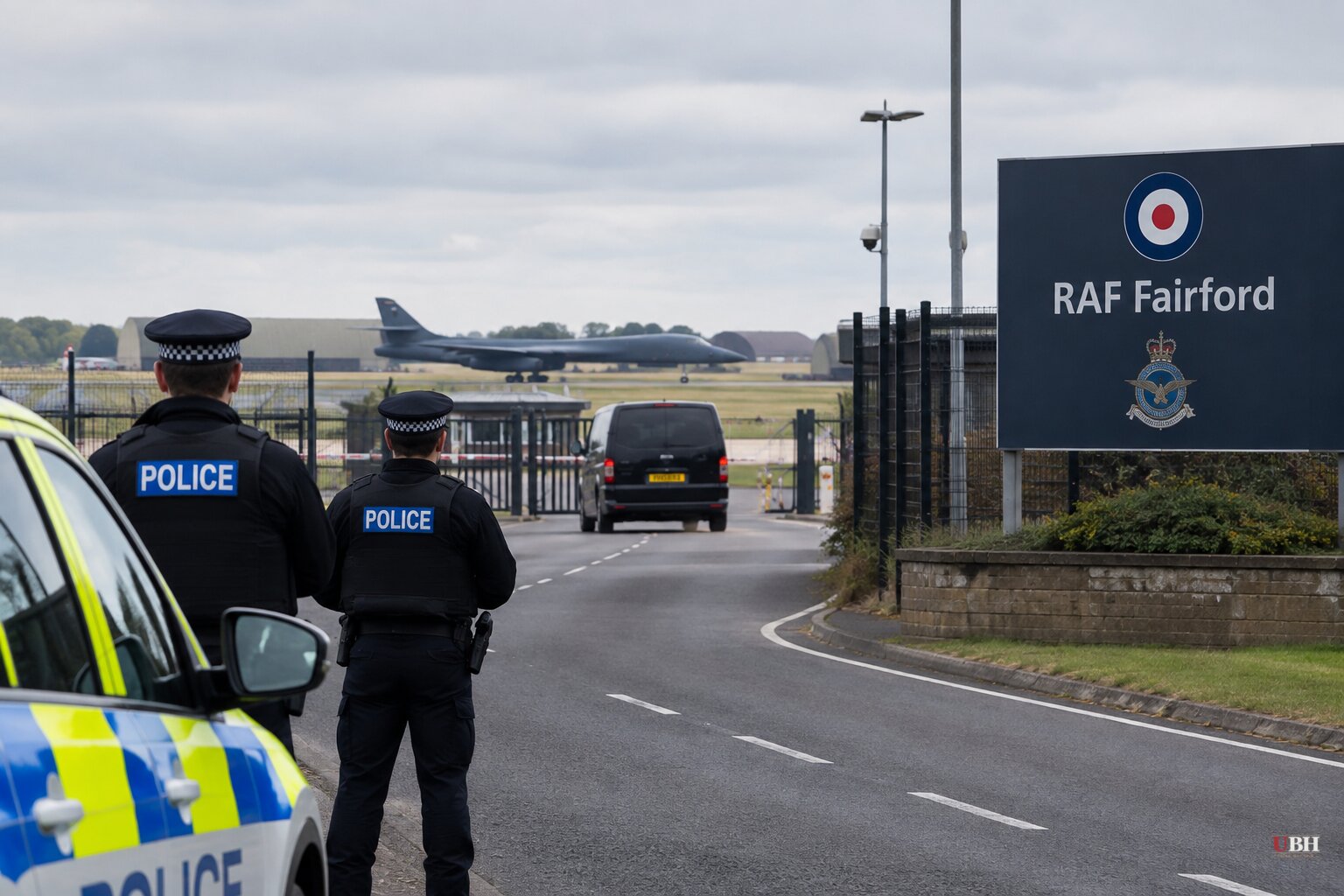 Five Men Arrested Near U.K. Air Base Used in Iran Strikes, Held on Terrorism Suspicion