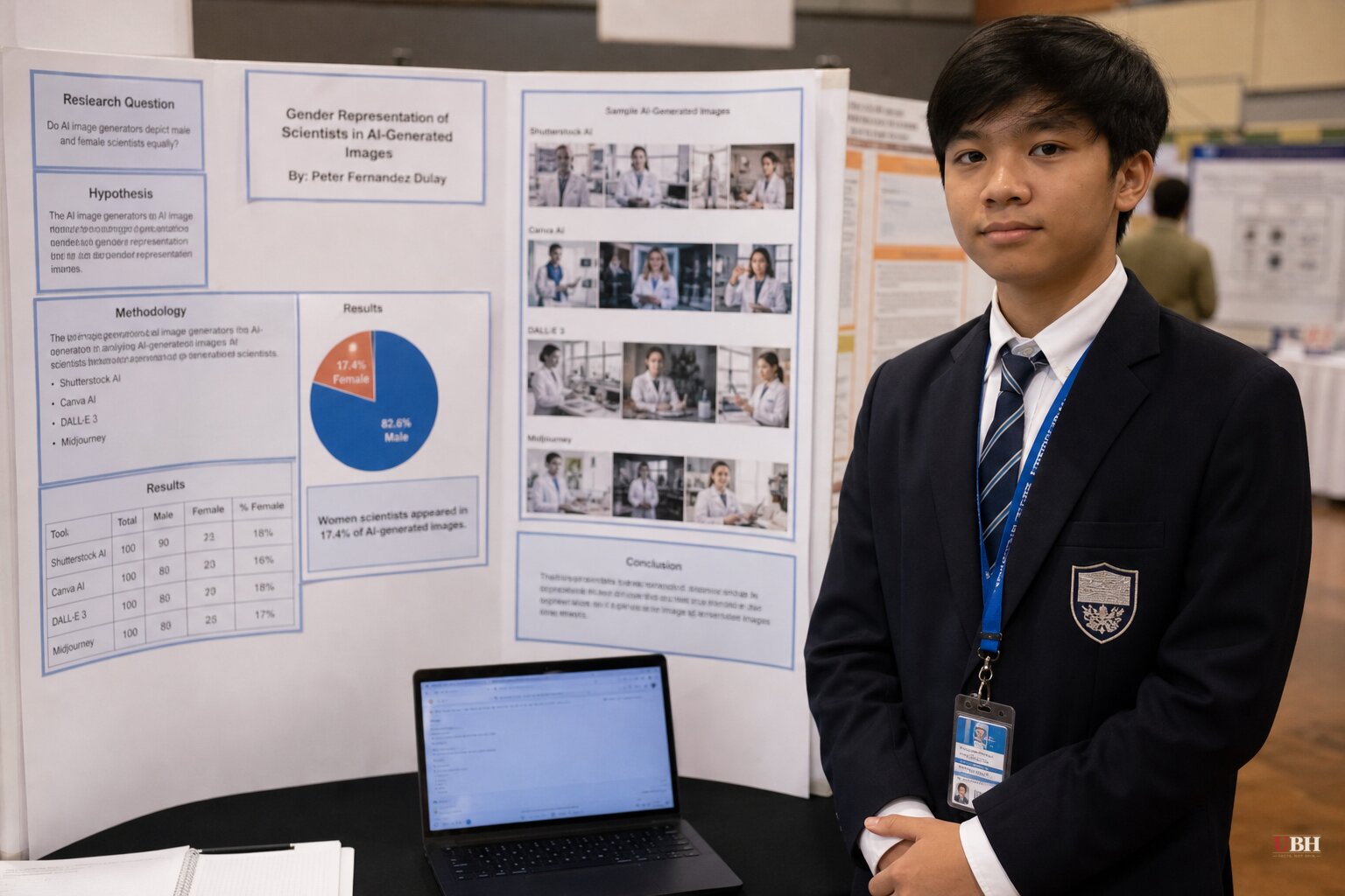 Florida Eighth-Grader Tests Four AI Image Generators, Finds Women Scientists Show Up 17.4% of the Time