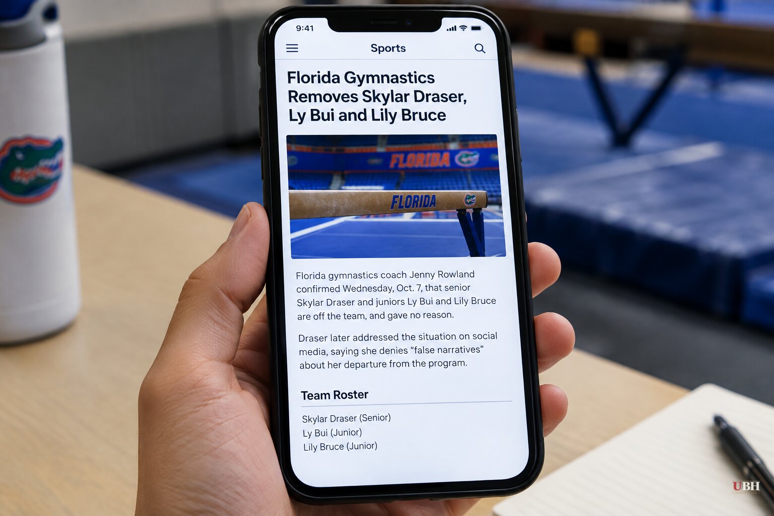 Florida Gymnastics Removes Skylar Draser, Ly Bui and Lily Bruce; Draser Denies 'False Narratives'