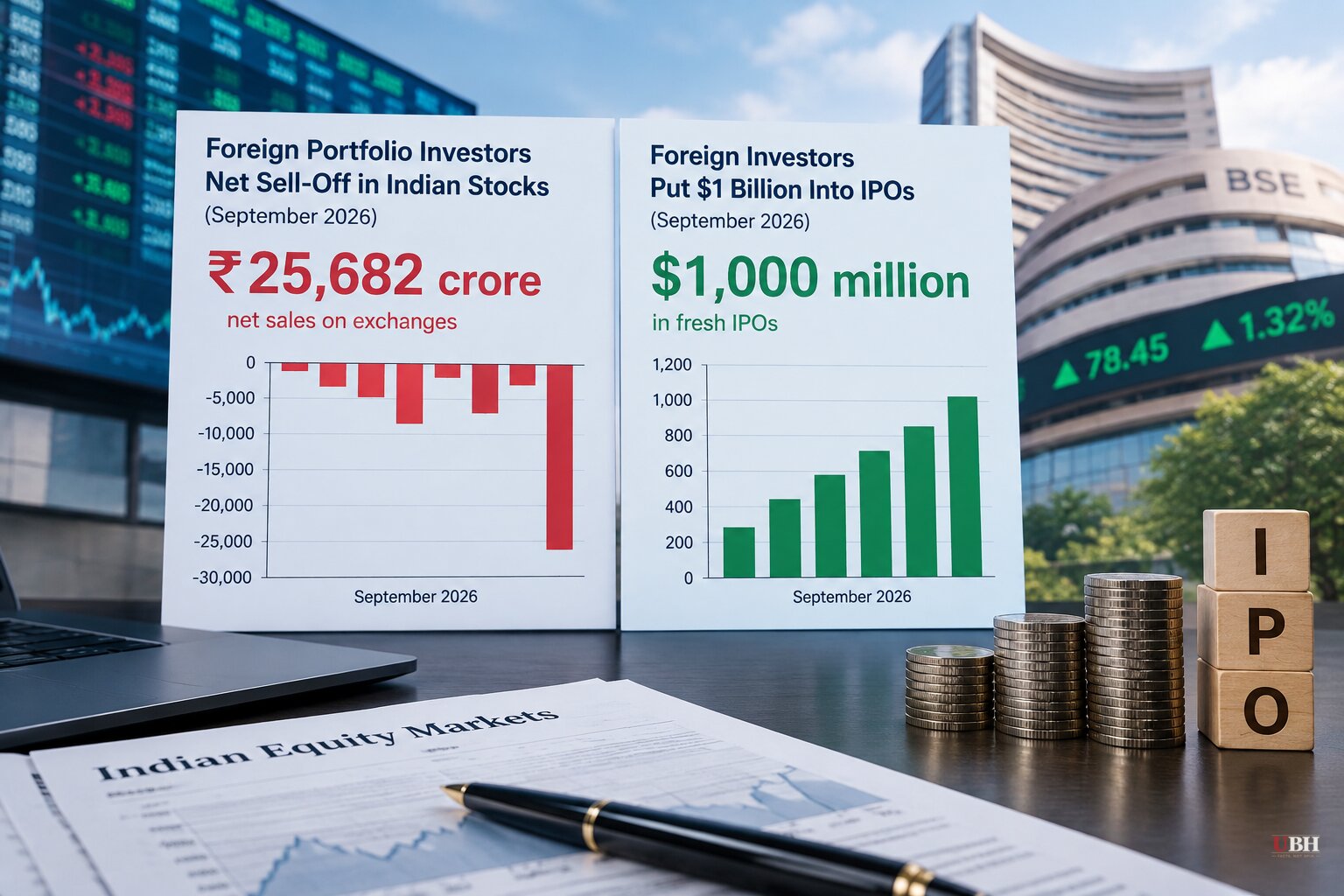 Foreign Investors Dumped ₹25,682 Crore in Indian Stocks in September, Then Put $1 Billion Into IPOs