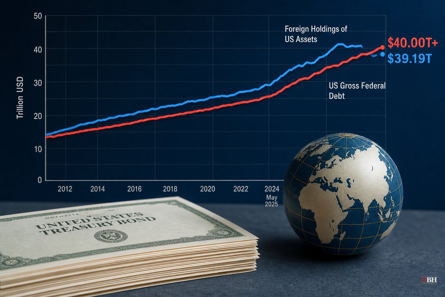Foreigners Now Own $39 Trillion in US Assets While the National Debt Tops $40 Trillion