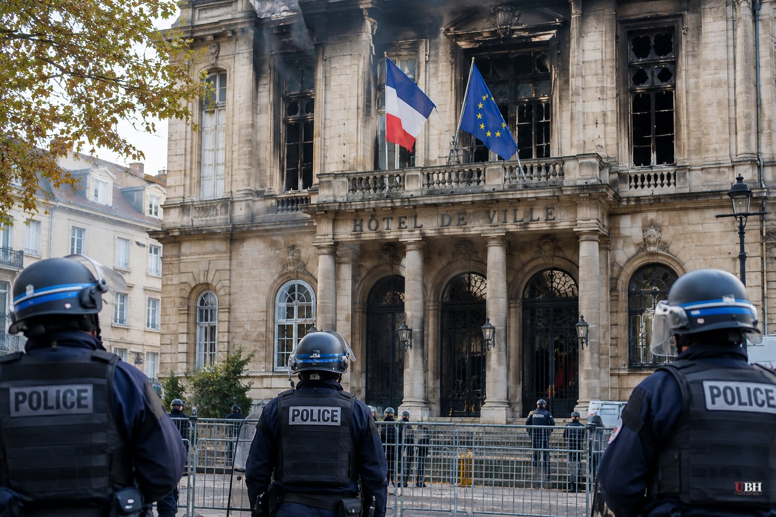 France Protest Arrests Top 1,200 as Limoges Town Hall Is Largely Lost to Fire, Prime Minister Says 150 Police Hurt