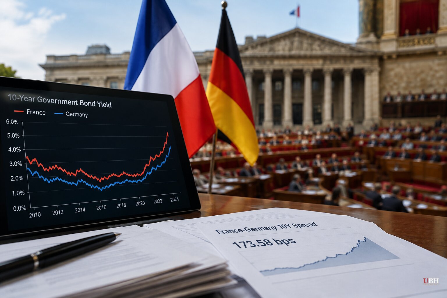 French Bond Premium Over Germany Hits Widest Since 2011 as Lawmakers Reject Budget Cuts