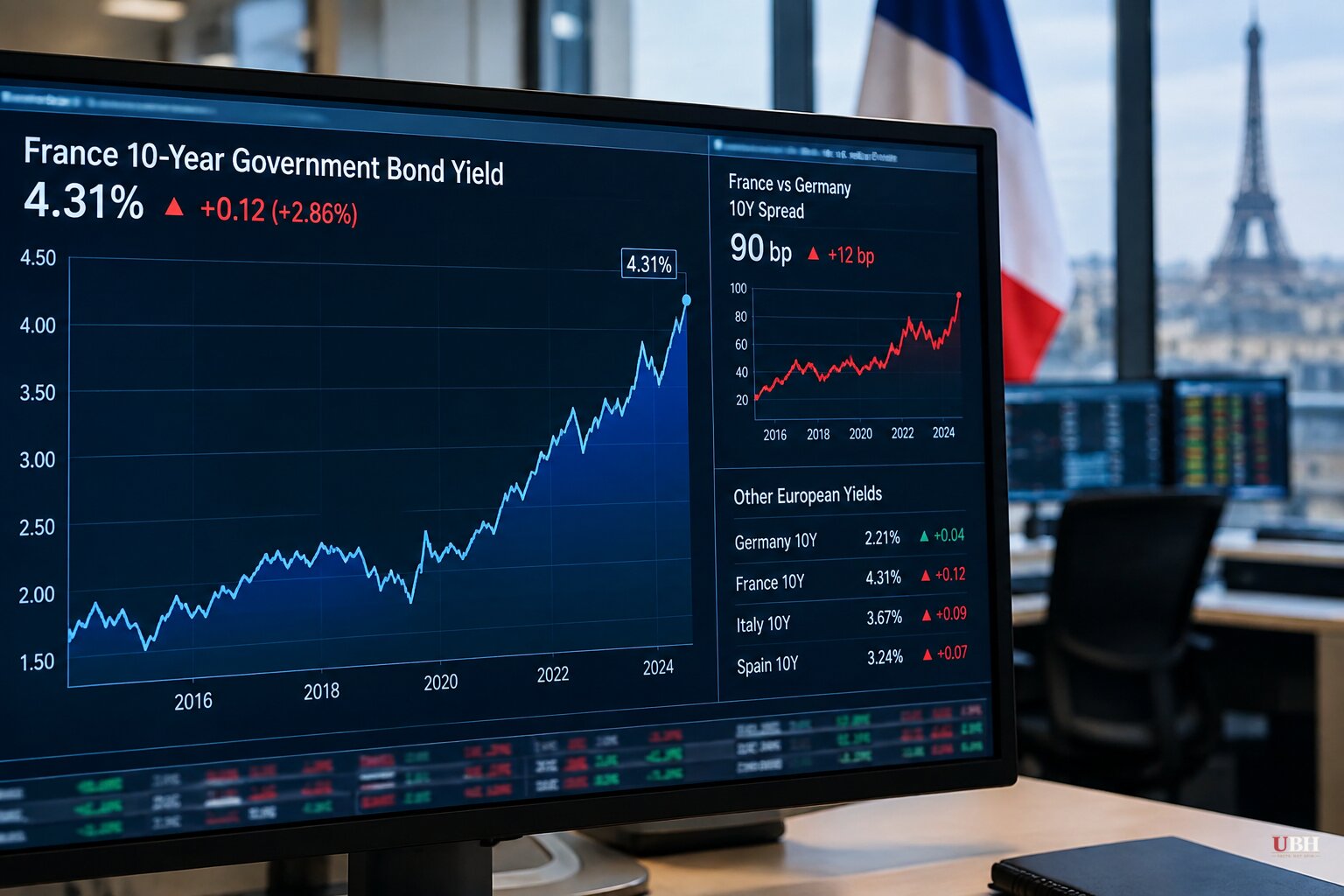 French Bond Yields Hit an 18-Year High as Traders Now Trust Bank Debt Over the Government's Own Paper
