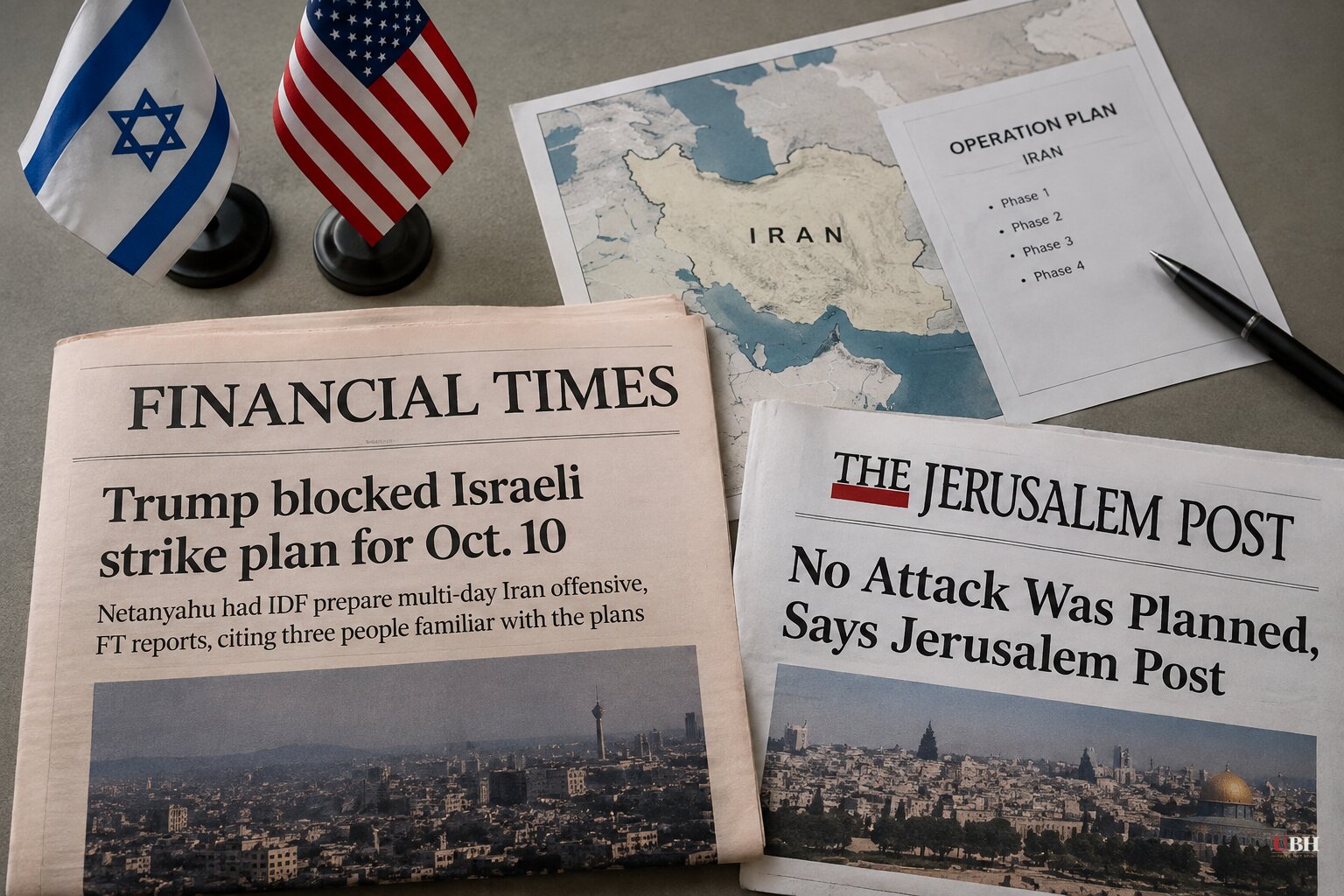 FT Reports Trump Blocked Israeli Strike Plan for Oct. 10; Jerusalem Post Says No Attack Was Planned