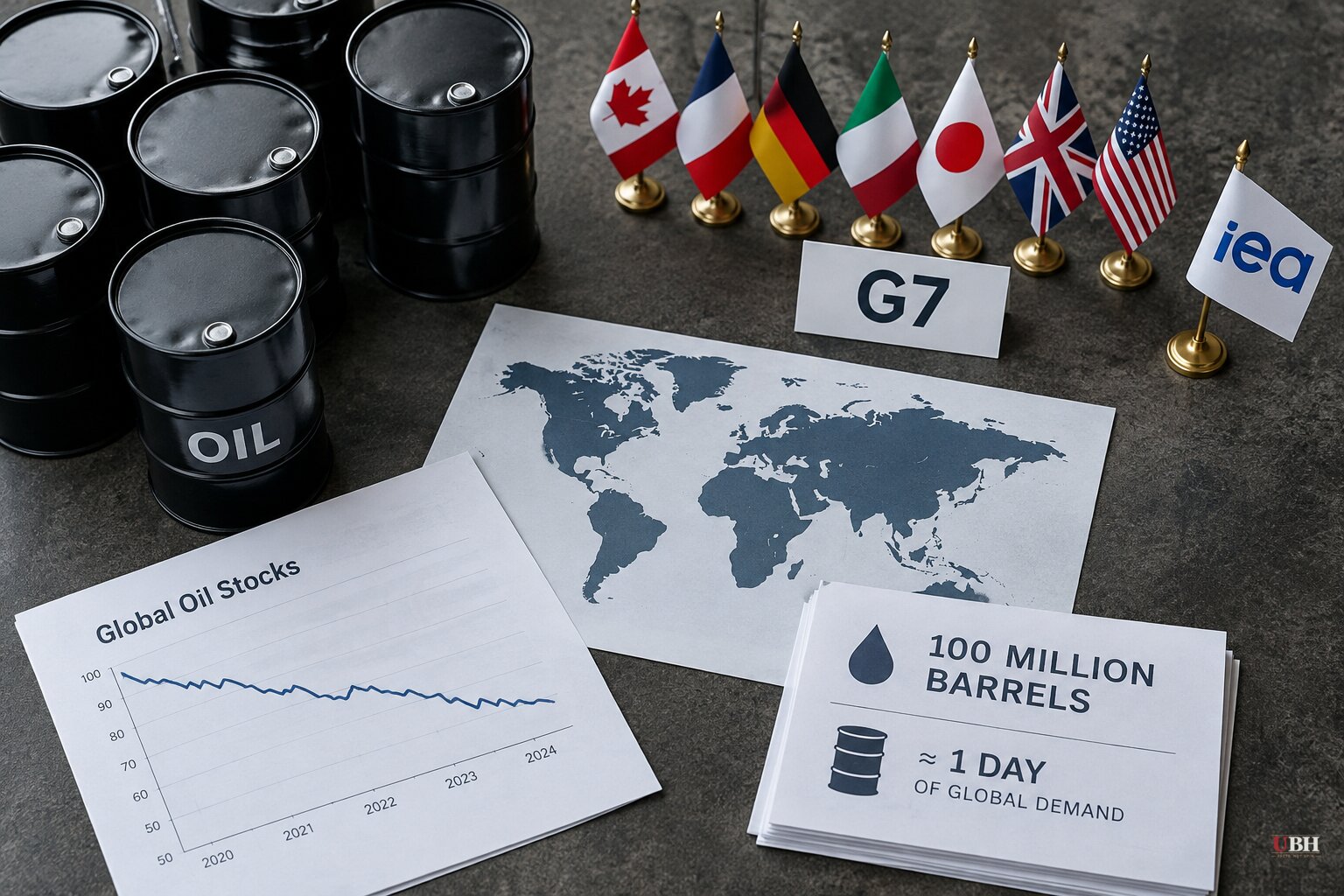 G7 Emergency Oil Release Equals About One Day of Global Demand as Stockpiles Shrink