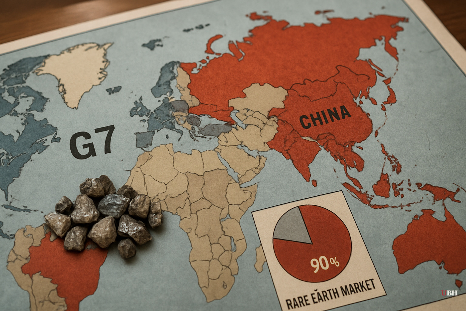 G7 Sets 60% Cap on Single-Supplier Rare Earth Dependence. China Controls 90% of the Market.