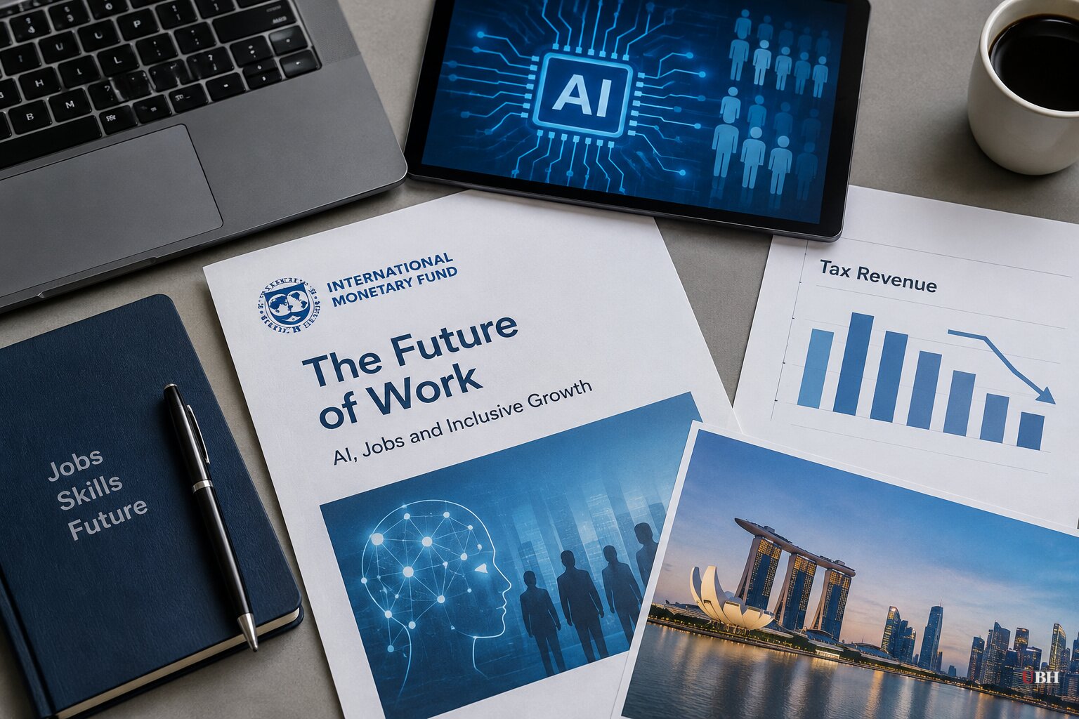 Georgieva Calls AI a 'Slow-Moving Tsunami' for Young Workers and Tax Revenue as Singapore's Tharman Urges Permanent Graduate Hiring Support