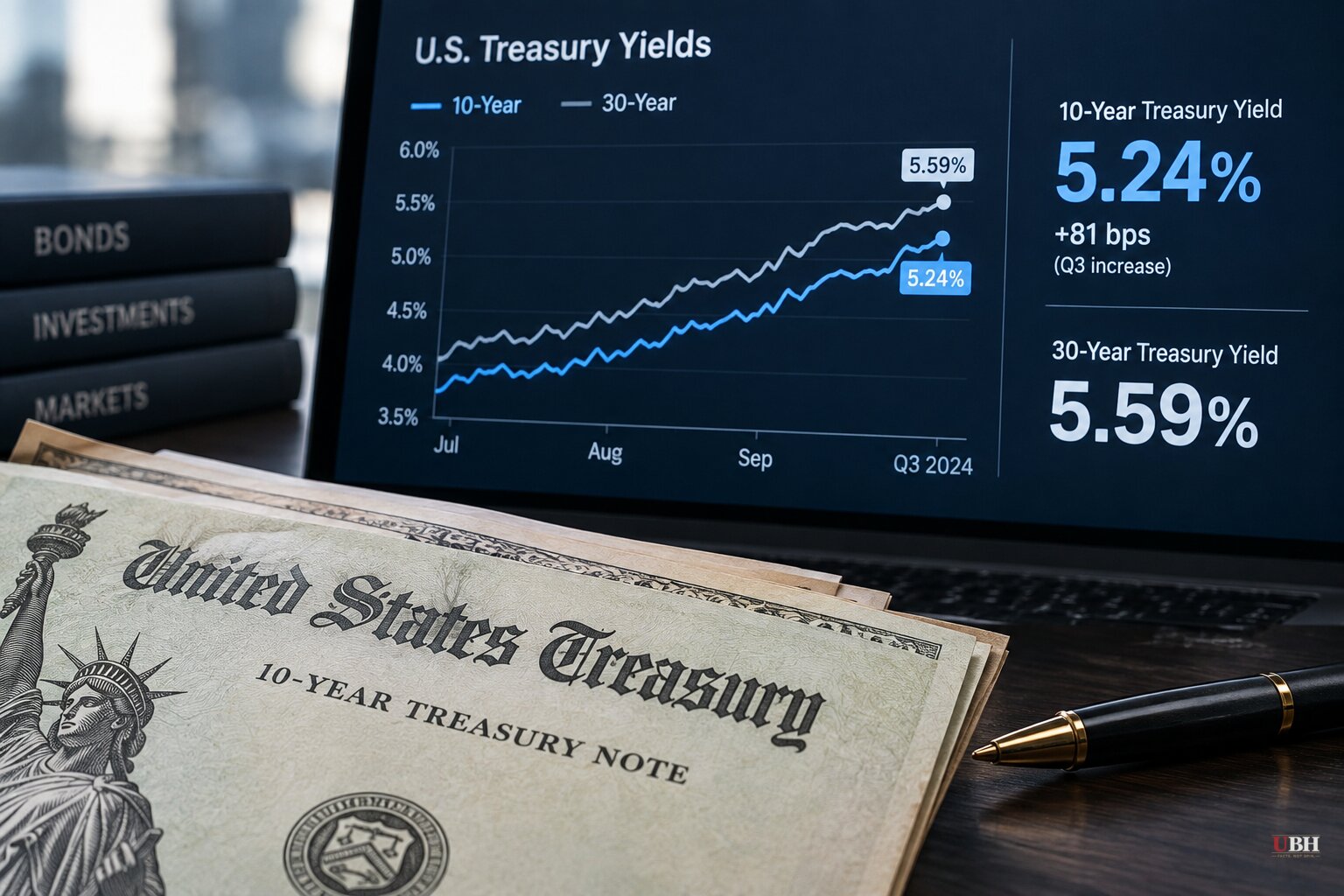 Global Bonds Close Worst Quarter in Years as 10-Year Treasury Yield Tops 5.2%