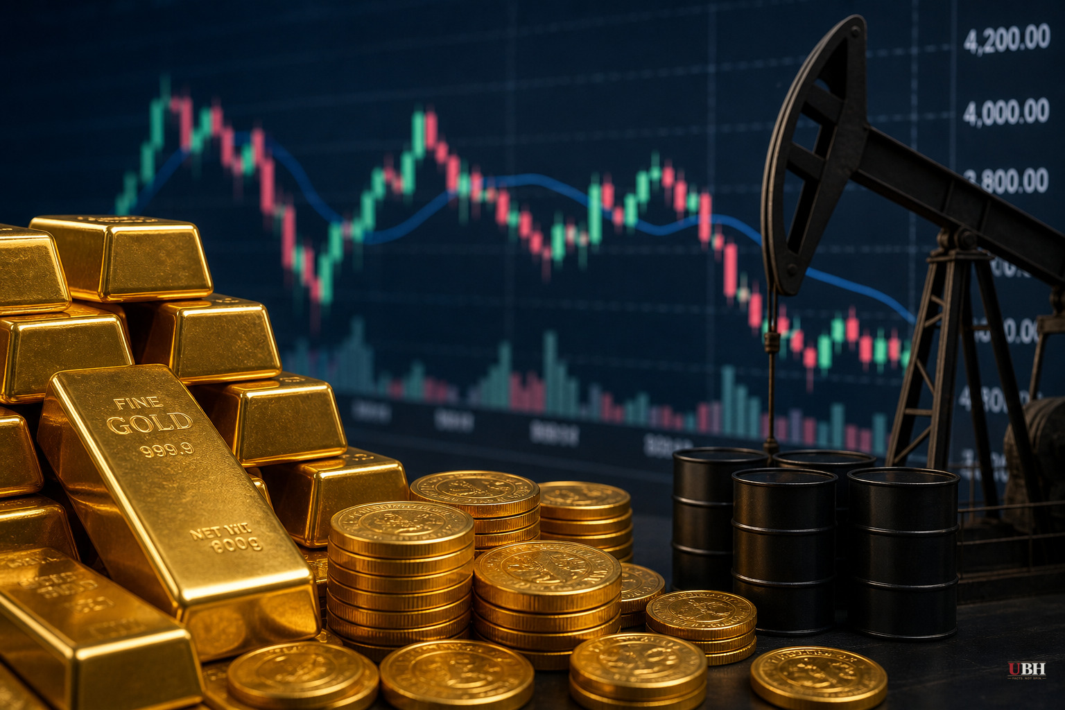 Gold Jumps Toward $4,100 as US and Iran Pause Fighting, Oil Craters